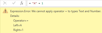 Standard error message in M, Power Query, Power BI Desktop